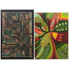 Pair or Single Monumental Unmatched Abstract Impressionism Paintings 9