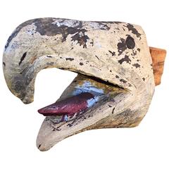 Antique TOTEM Pole Relic, Eagle or Thunderbird Beak 2