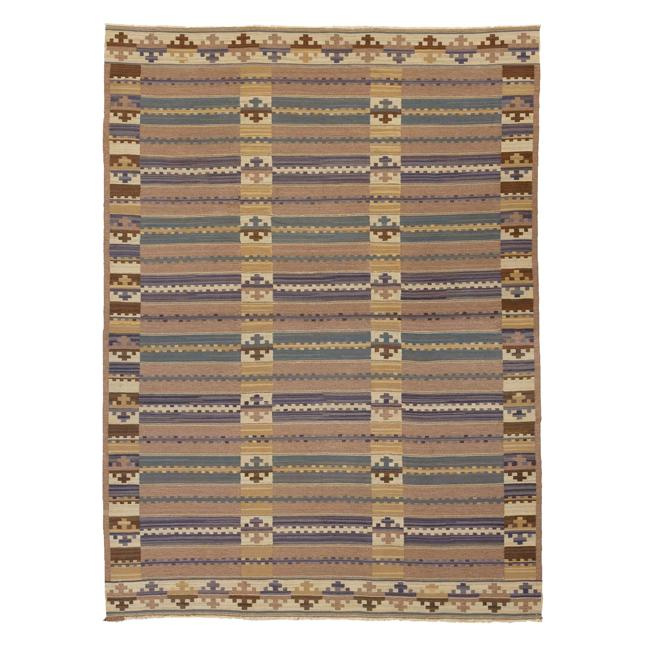 Mid-20th Century Swedish Flat-Weave Carpet