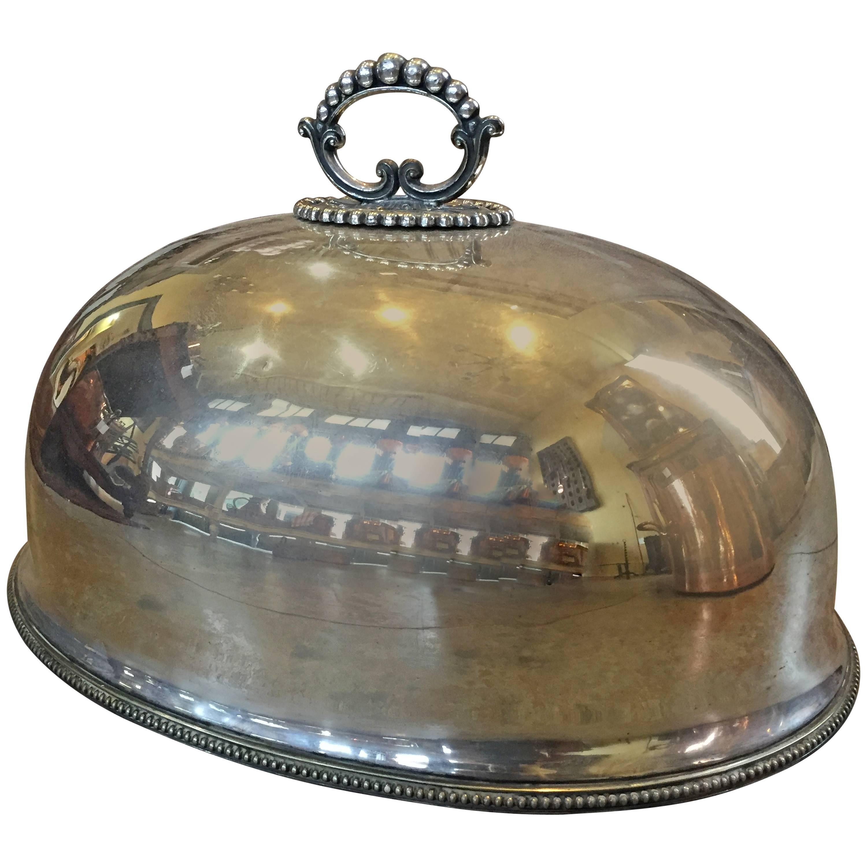 19th Century Silver Plate Foul or Dome Cover