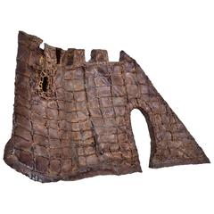Mid-Century Modern Brutalist Wall Sculpture, Patinated Brass 10