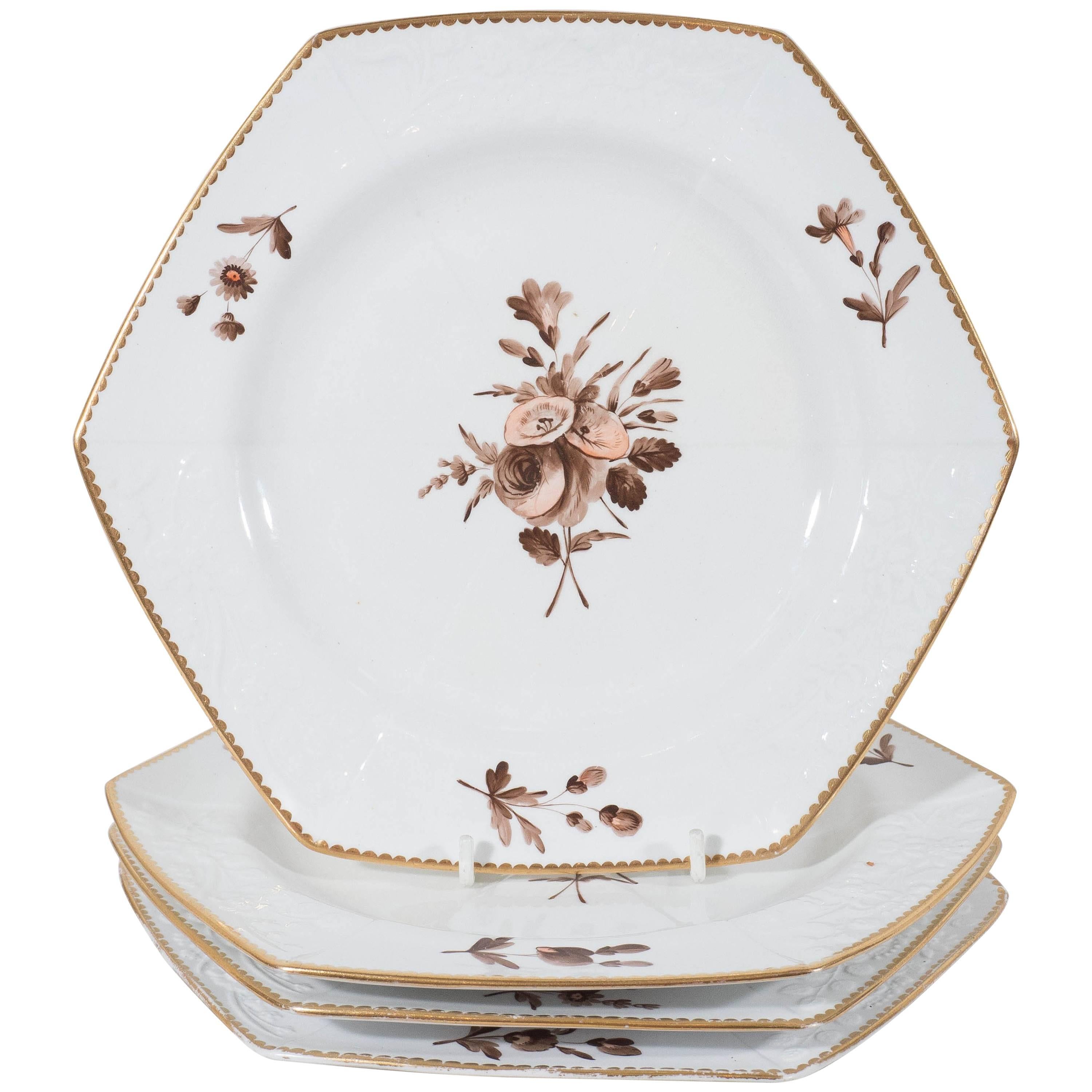 Spode Pink and Brown Toned Dishes