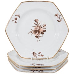 Antique Spode Pink and Brown Toned Dishes