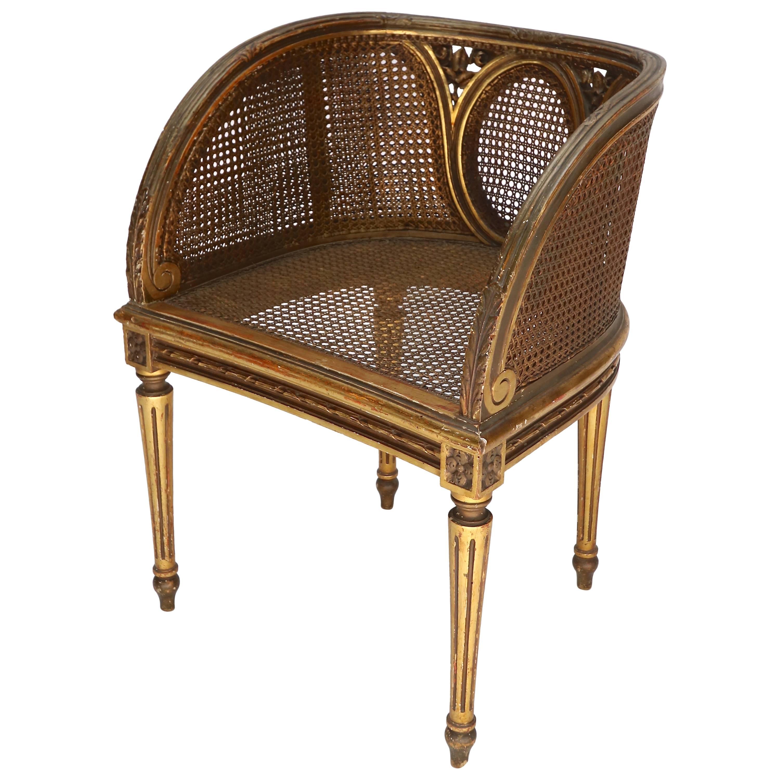 Louis XVI Style Cane Chair