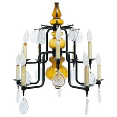 Erik Hoglund Art Glass Chandelier 9