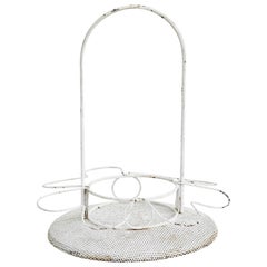 Mathieu Matégot Enameled Metal Bottle Holder, circa 1950