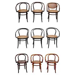 Set of Nine Thonet Armchairs by Auguste Thonet for Thonet