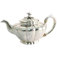 Antique English Sterling Silver Teapot, London, 1831
