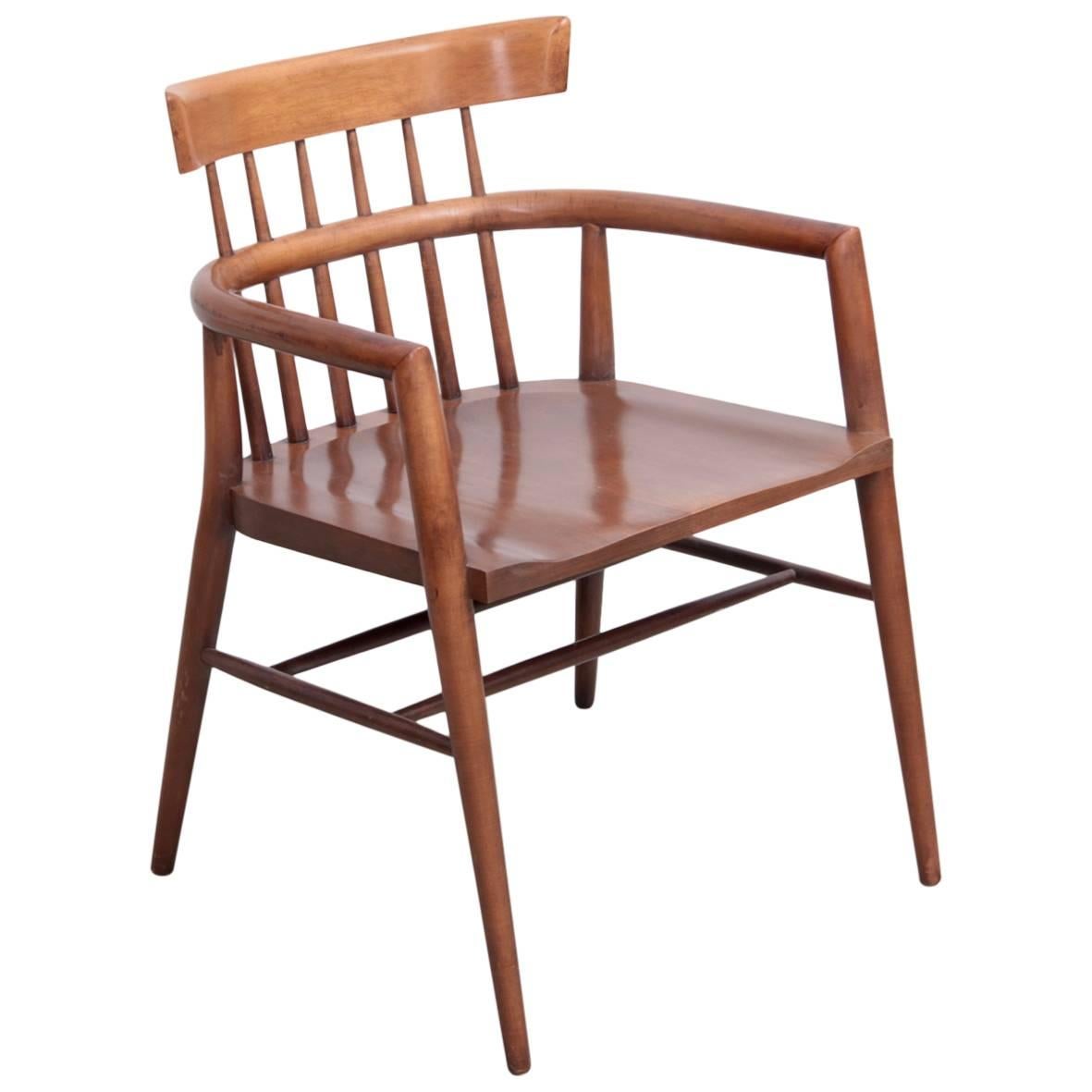 Stained Solid Maple "Planner Group" Paul McCobb Armchair for Winchendon