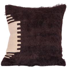Pillow Made Out of an Mid-20th Century Siirt Angora Blanket