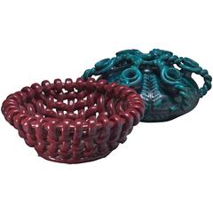 Ceramic Bowl and Vase by Jerome Massier, Vallauris, 1950s 11