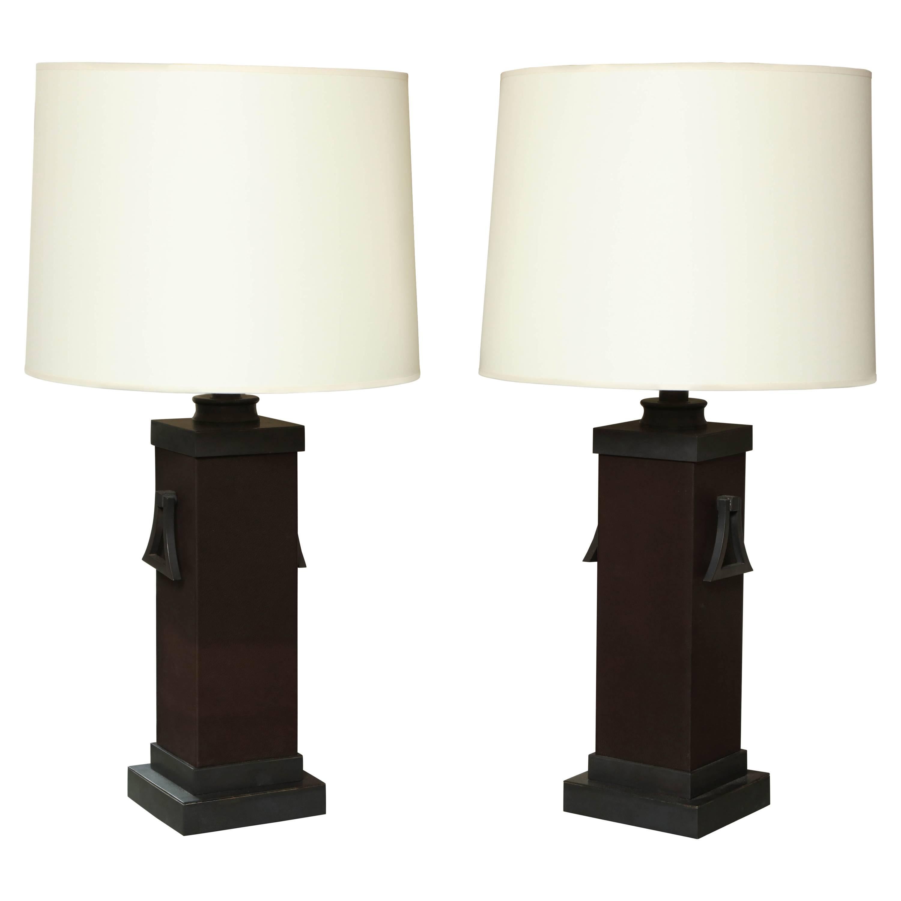 Pair of Mont Lamps For Sale