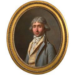 18th Century Oval Portrait of a Gentleman 1