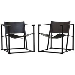 Pair of Cube Lounge Chairs by Radboud Van Beekum for Pastoe