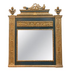 Specchiera in legno laccato e dorato, fine XVIII – inizi XIX secolo.
