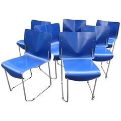 Seven Modern Handkerchief Style Chairs, Manner of Vignelli