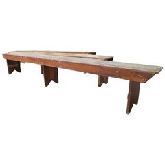 Two American School Benches 1