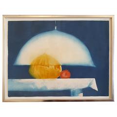 Julio Larraz Aquatinta 'Der Beschützer'