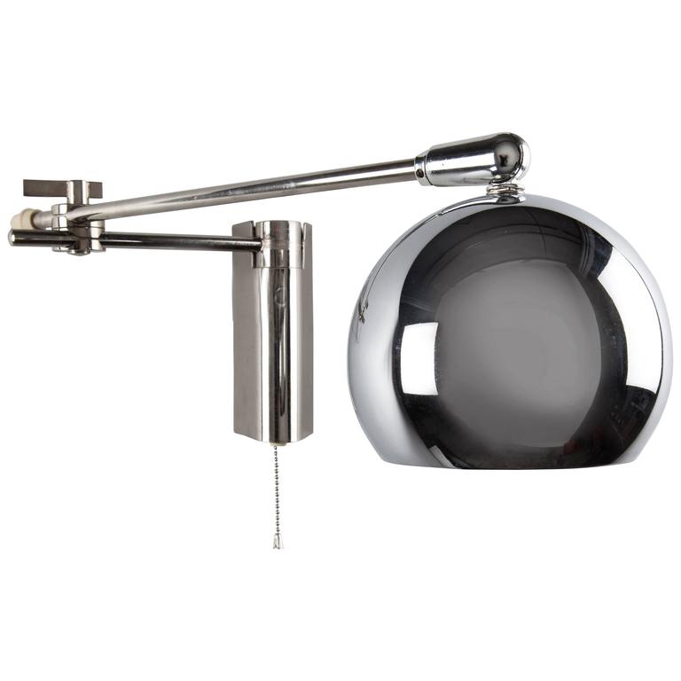 Chrome Eyeball Reading Lights, Circa 1960 at 1stdibs