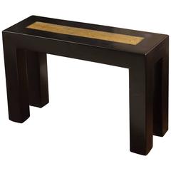 Chinese Marble and Wood Table