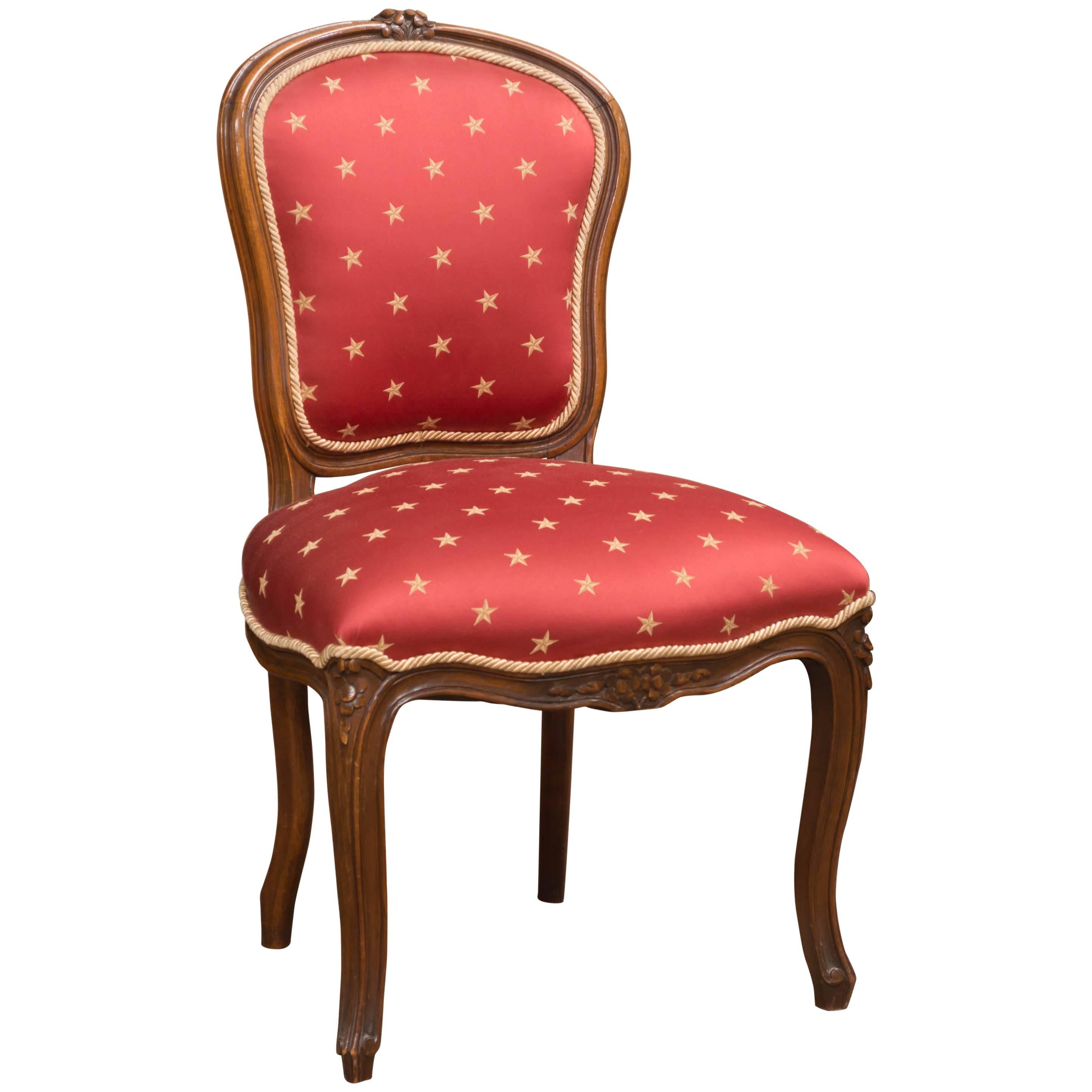 Louis XV Style "Star" Side Chair For Sale