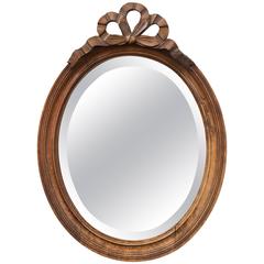 Antique Provincial Style Oval Mirror