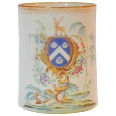 Rococo Chinese Export St. James Armorial Tankard