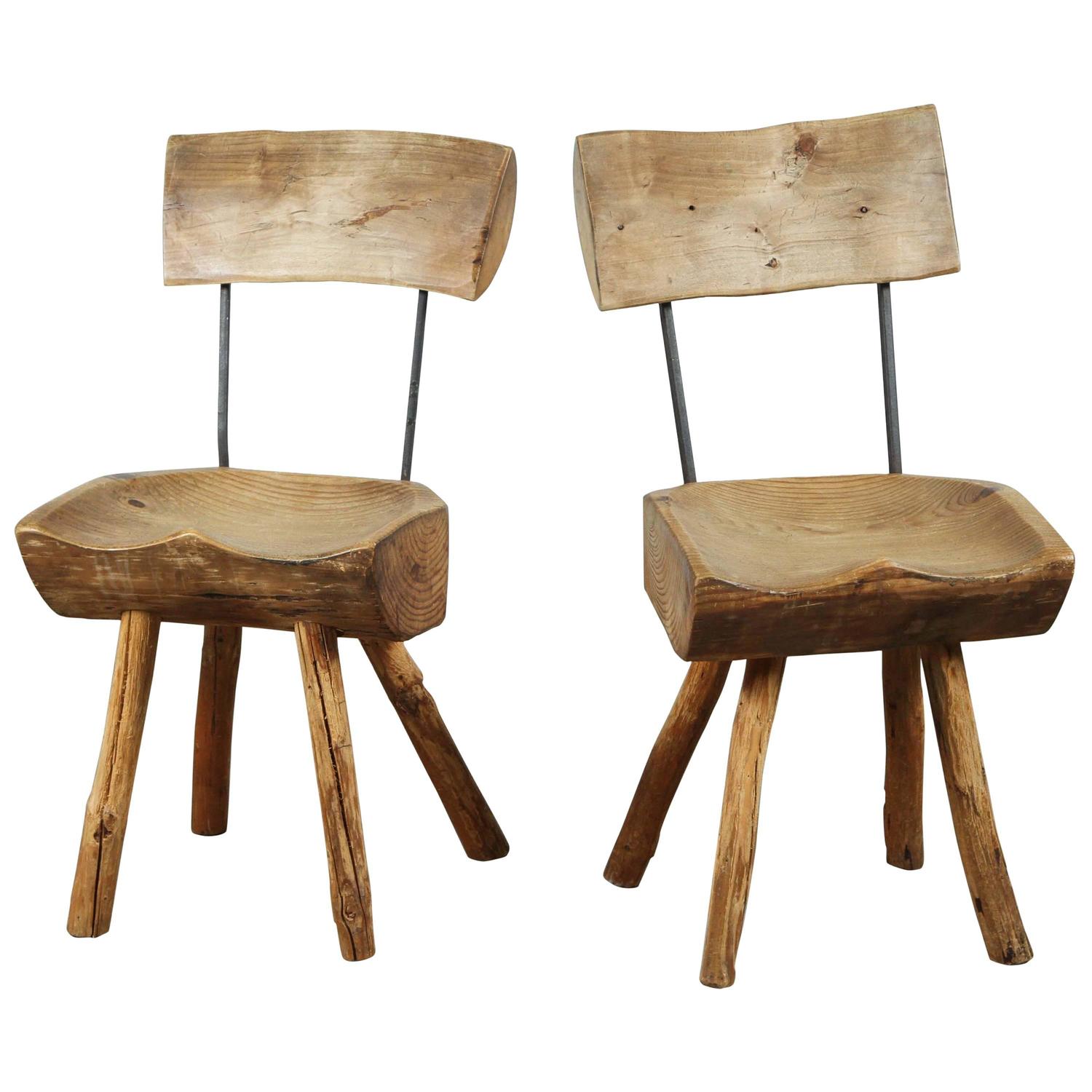 Rustic Log Chair For Sale at 1stdibs