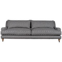 Traditional Striped Sofa