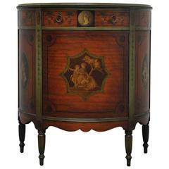 Painted Demilune Cabinet 3
