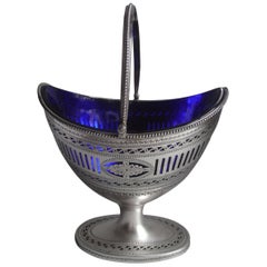 Exceptional George III Sugar Basket, of Unusual Design, by Hester Bateman