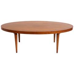 Elegant Oval Coffee Table by T.H. Robsjohn-Gibbings