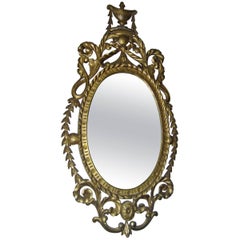 19th century George III Carved Giltwood Mirror