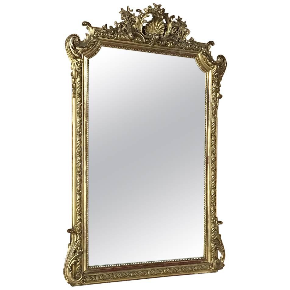 19th Century French Regence Napoleon III Period Gilded Mirror