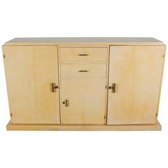 Jacques Adnet Parchment Sideboard, circa 1930s 8