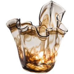 Michael Bang for Holmegaard, Unique and Monumental Glass Handkerchief Vase