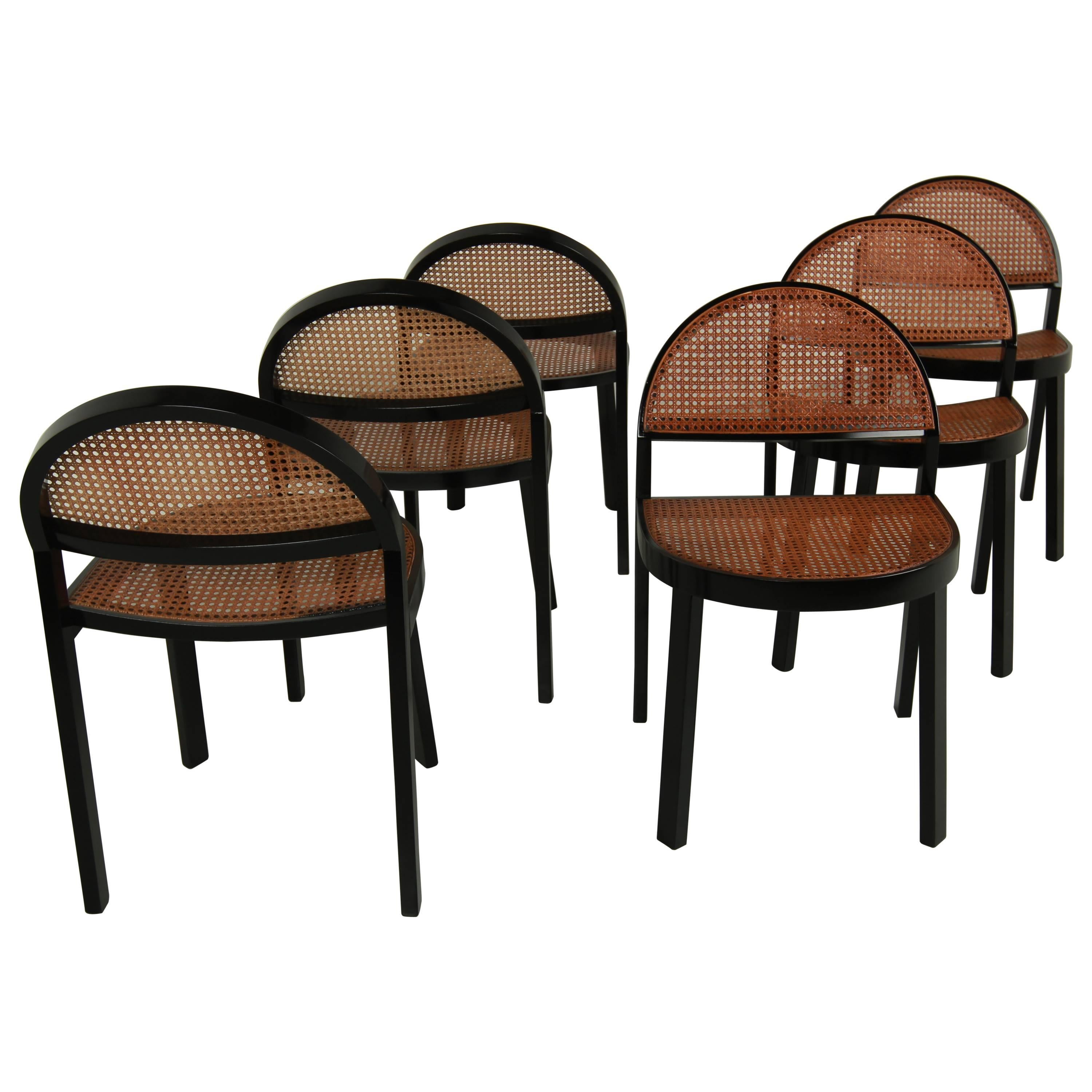 Set of Six Chairs by Jonathan De Pas & Donato D'urbino