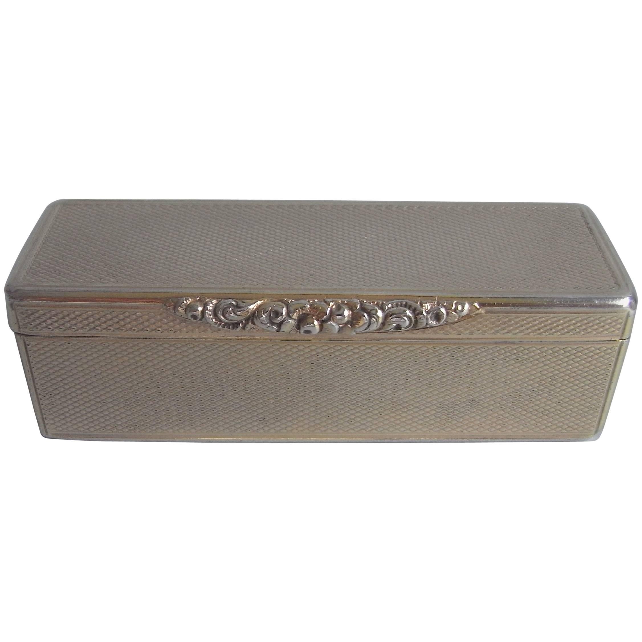 Extremely Fine George IV Silver Gilt Snuff Box Made by Charles Rawlings