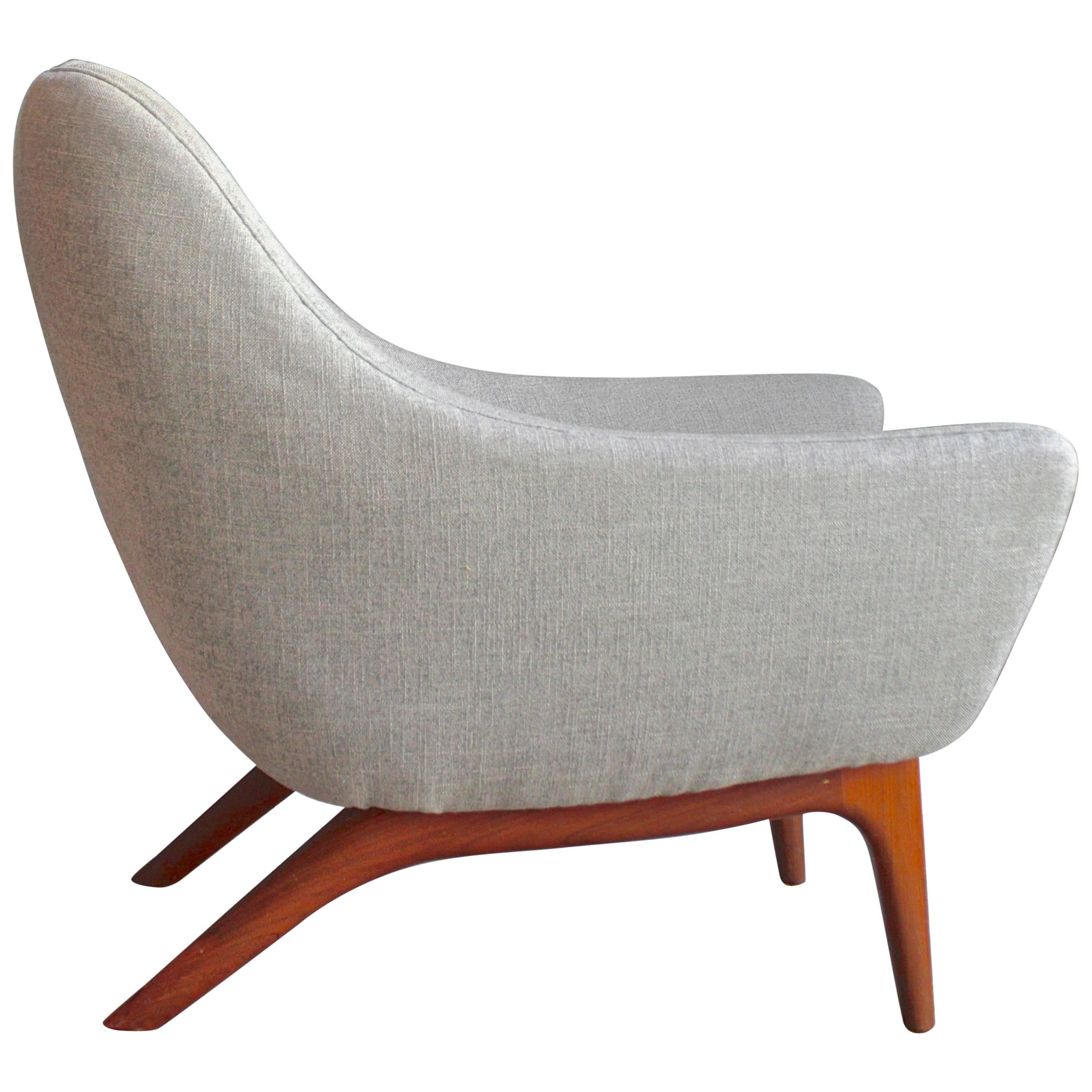 Rare ML 90 Easy Chair by Illum Wikkelsø for A. Mikael Laursen