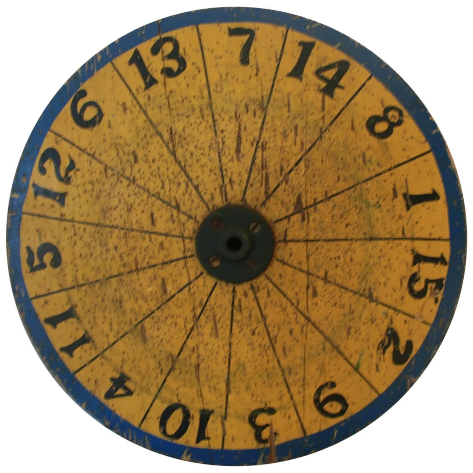 Folk Art Dart Board, circa 1900