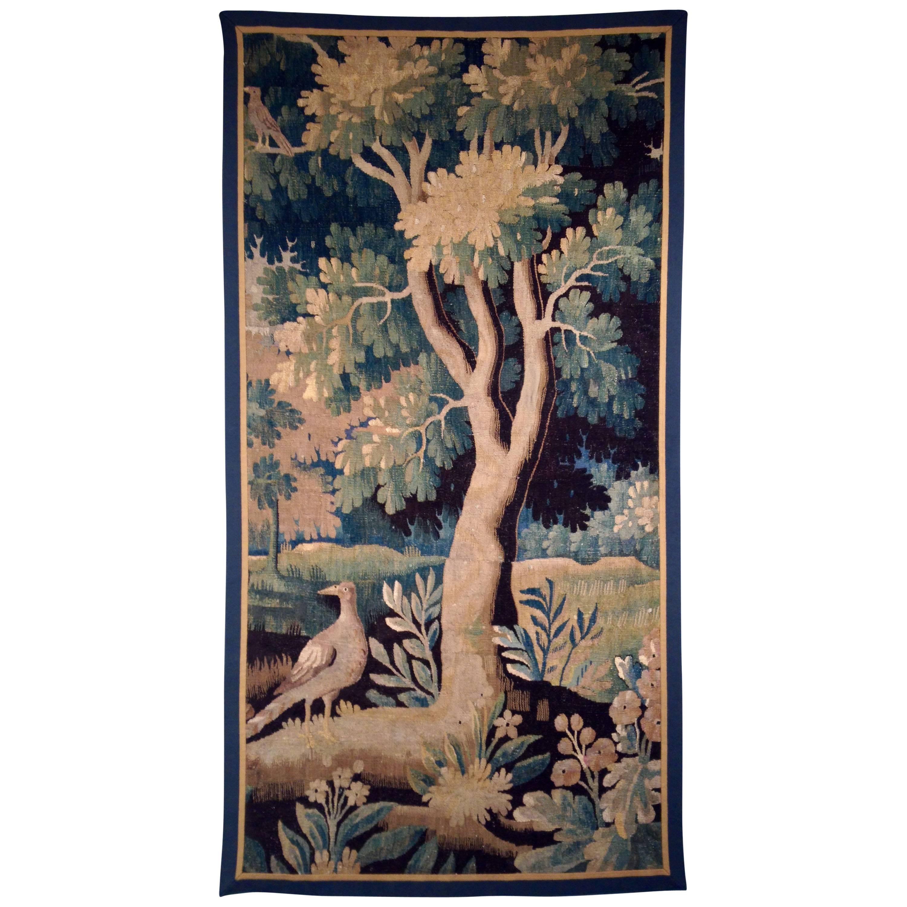 17th Century Flemish Verdure Tapestry For Sale