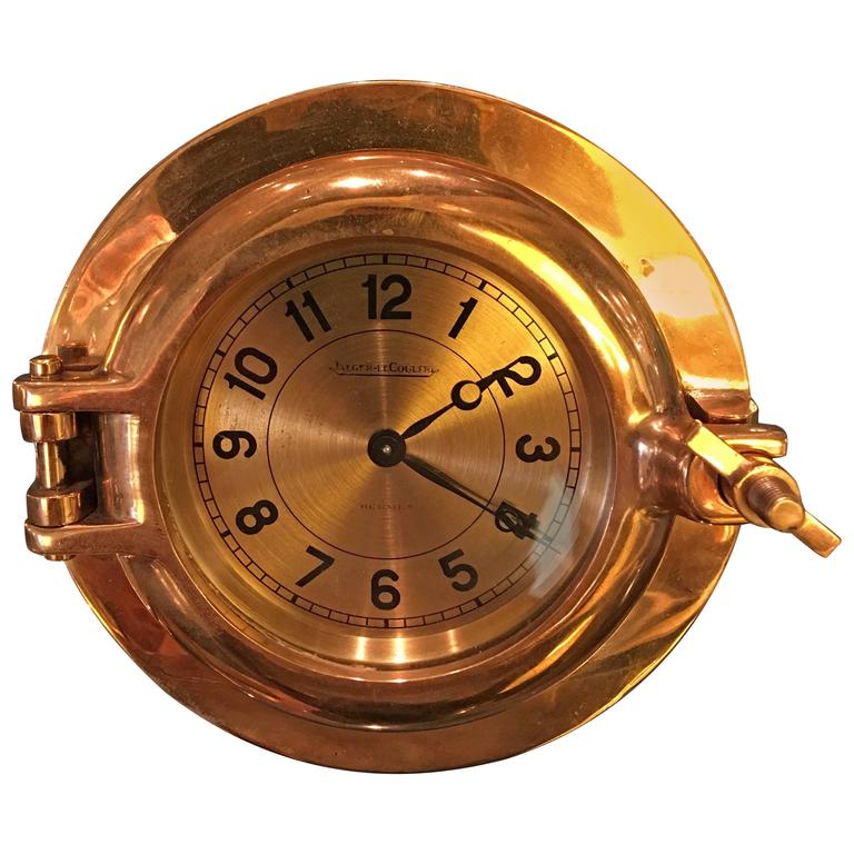 Hermes Porthole Clock by JaegerLeCoultre For Sale at 1stDibs