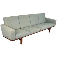 Hans Wegner GE 236 Green Sofa