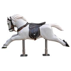 Retro Wooden Carousel Western Horse