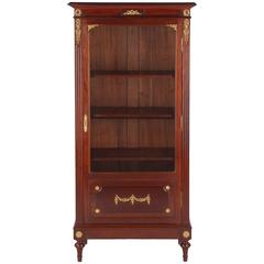 Louis XVI Style Mahogany Vitrine or Display Cabinet, circa 1920s