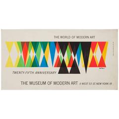 Affiche du 25e anniversaire du MoMA par Leo Lionni
