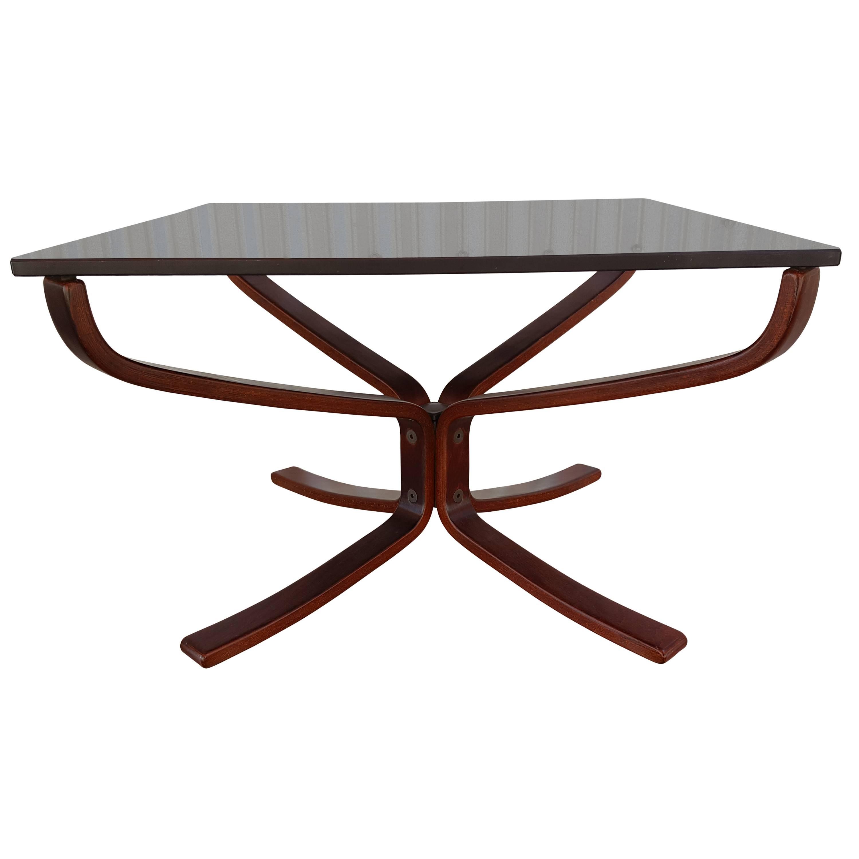 Sigurd Ressell Glass Top Coffee / End Table For Sale