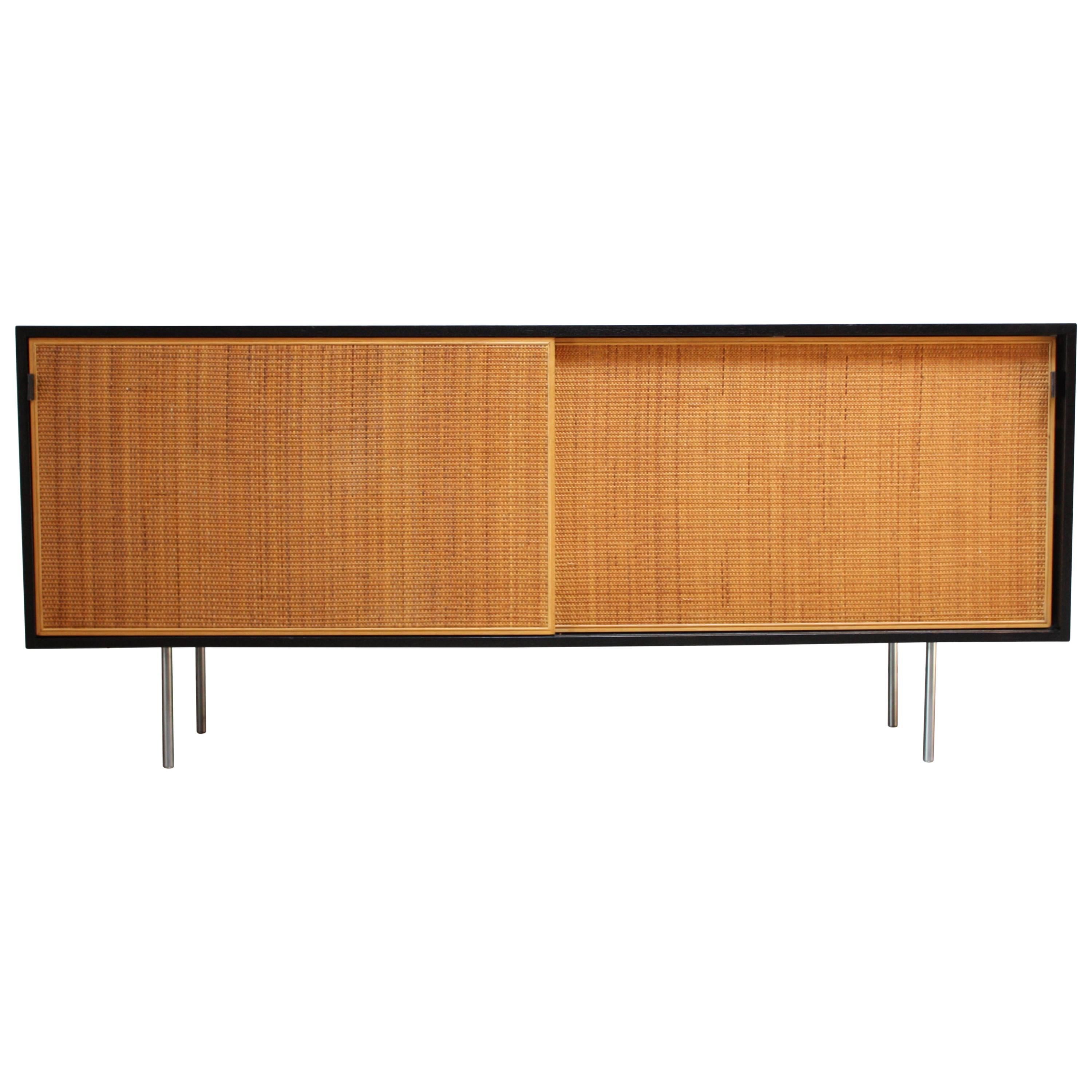 Early Florence Knoll Ebonized Credenza