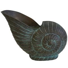 Classic Bronze Nautilus Shell
