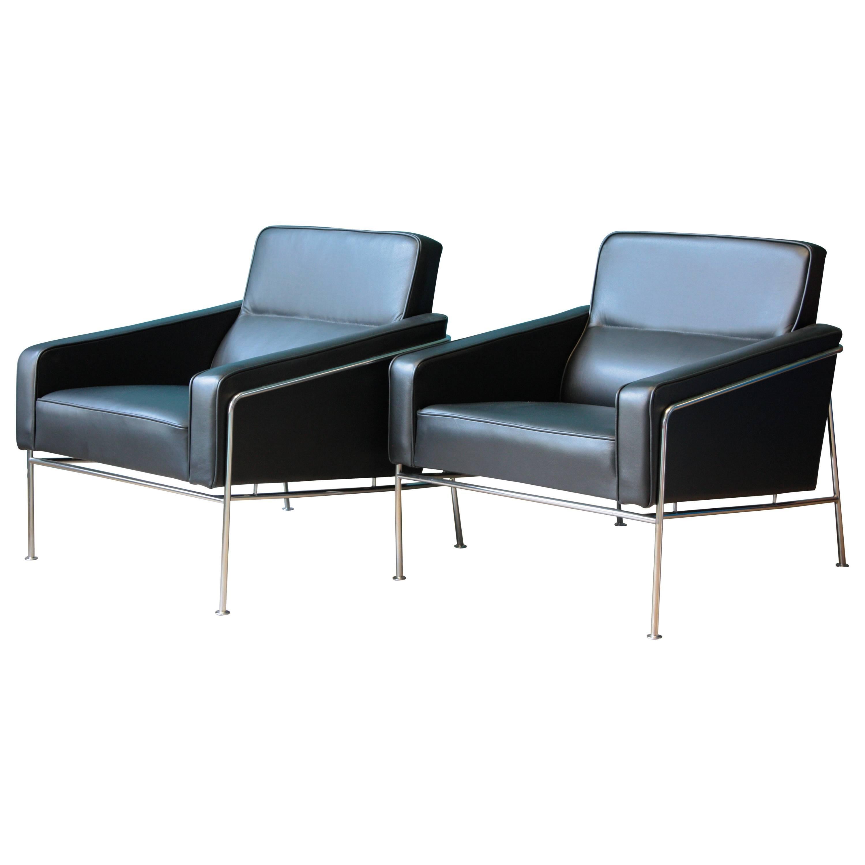 Model 3300 Lounge Chairs by Arne Jacobsen for Fritz Hansen